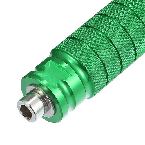 X AUTOHAUX 1 Pair Aluminum Alloy Rear Foot Pegs Footrests Universal Green for BMX MTB Bike Bicycle Fit 1/4 Inch Axles