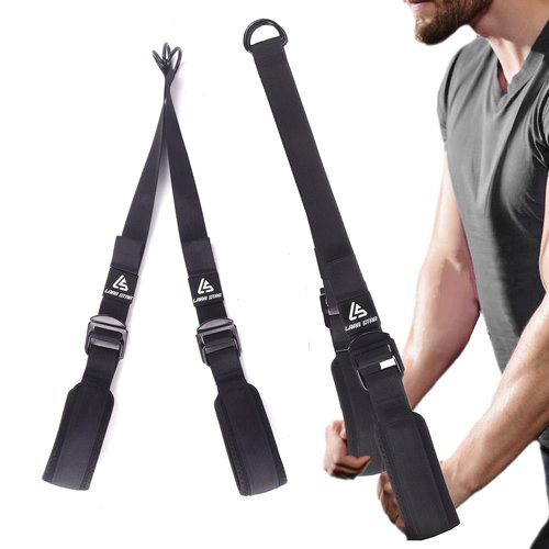 Tricep Rope Cable Attachment Adustable Length (24-54 Inch),Ideal Alternative for 27 36 48 Inch Long Tricep Ropes, Greater Range of Motion,Pull Down Rope Extension Straps Cable Crossover Accessories