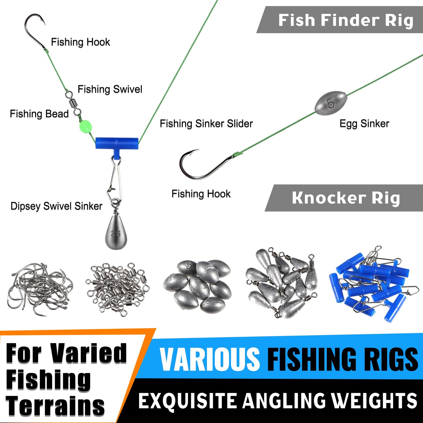 472PCS Fishing Accessories Kit, Waterproof Tackle Box with Tackle Included, Fishing Gifts for Men Included Hooks, Weights, Pliers,Fishing Gear and Equipment for Bass Trout