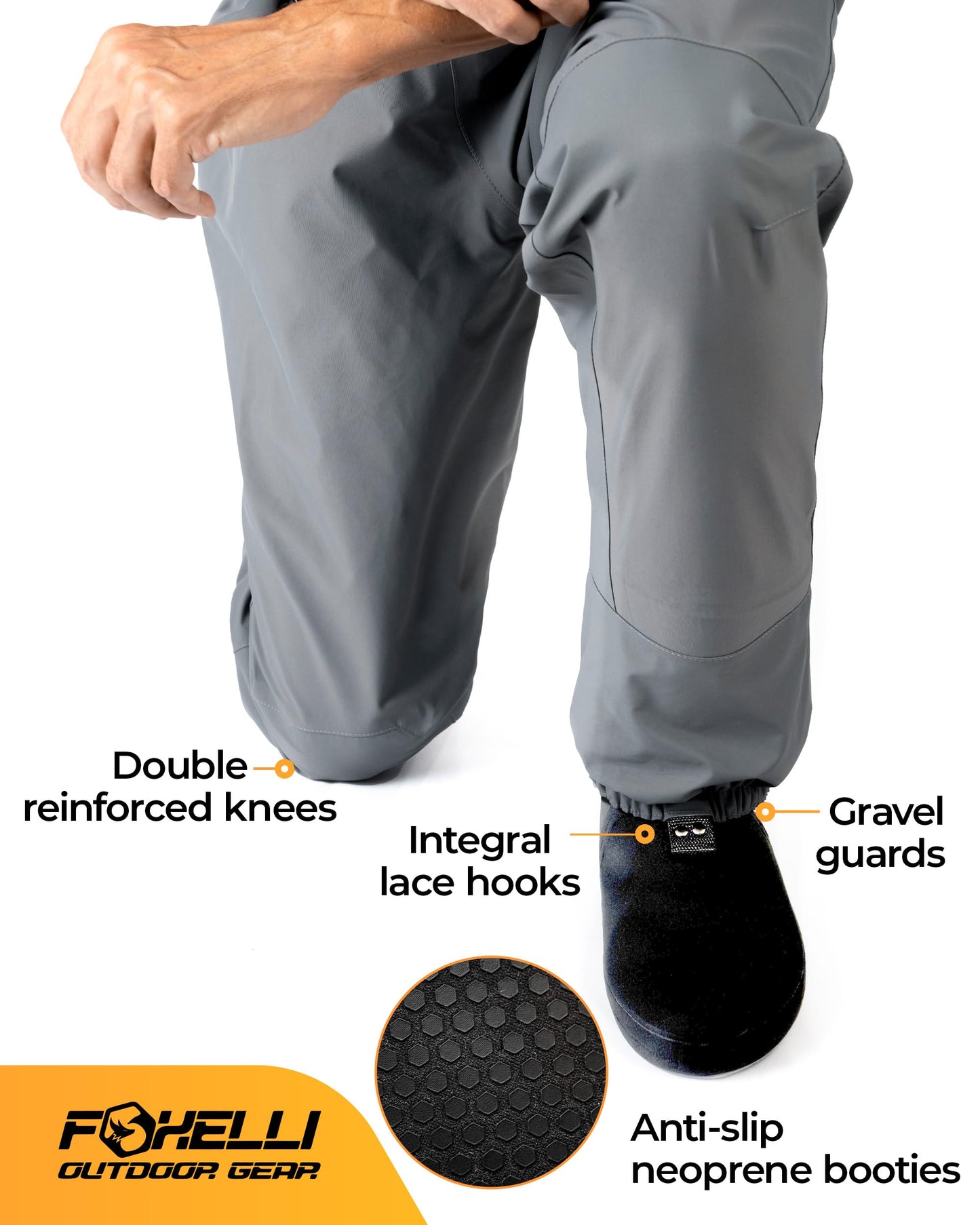 Foxelli Breathable Waders – Fly Fishing Stockingfoot Waders for Men and Women