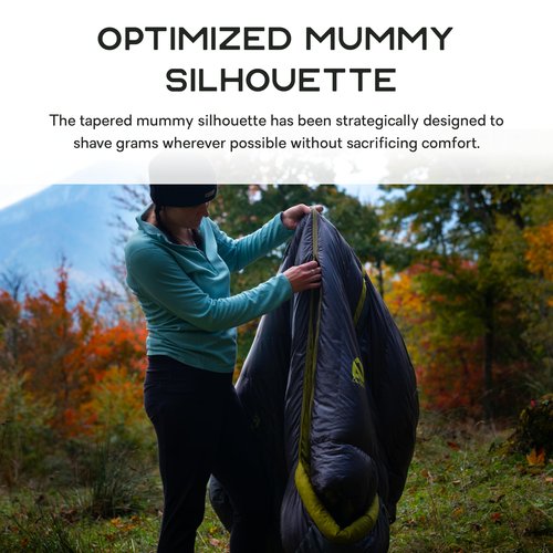 NEMO Equipment Coda Genderless Down Mummy Endless Promise Sleeping Bag - Regular - Titanium