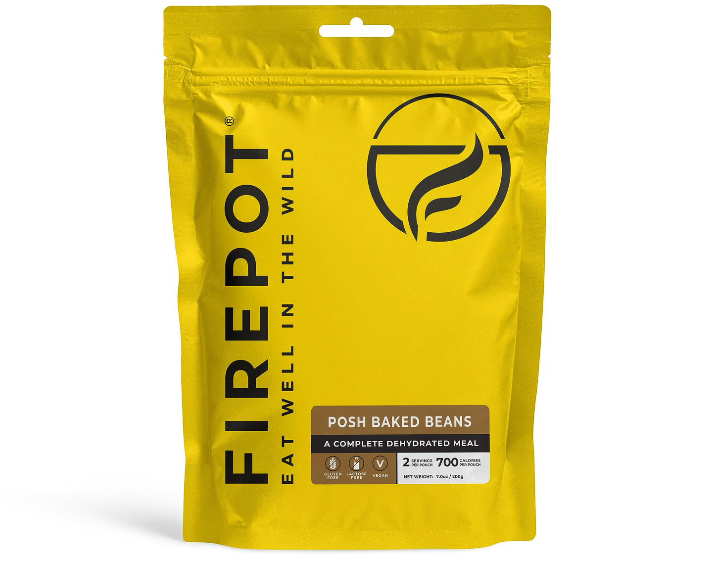 FIREPOT Posh Baked Beans - Healthy Plant Based Dehydrated Camping & Backpacking Meals (2 Servings)