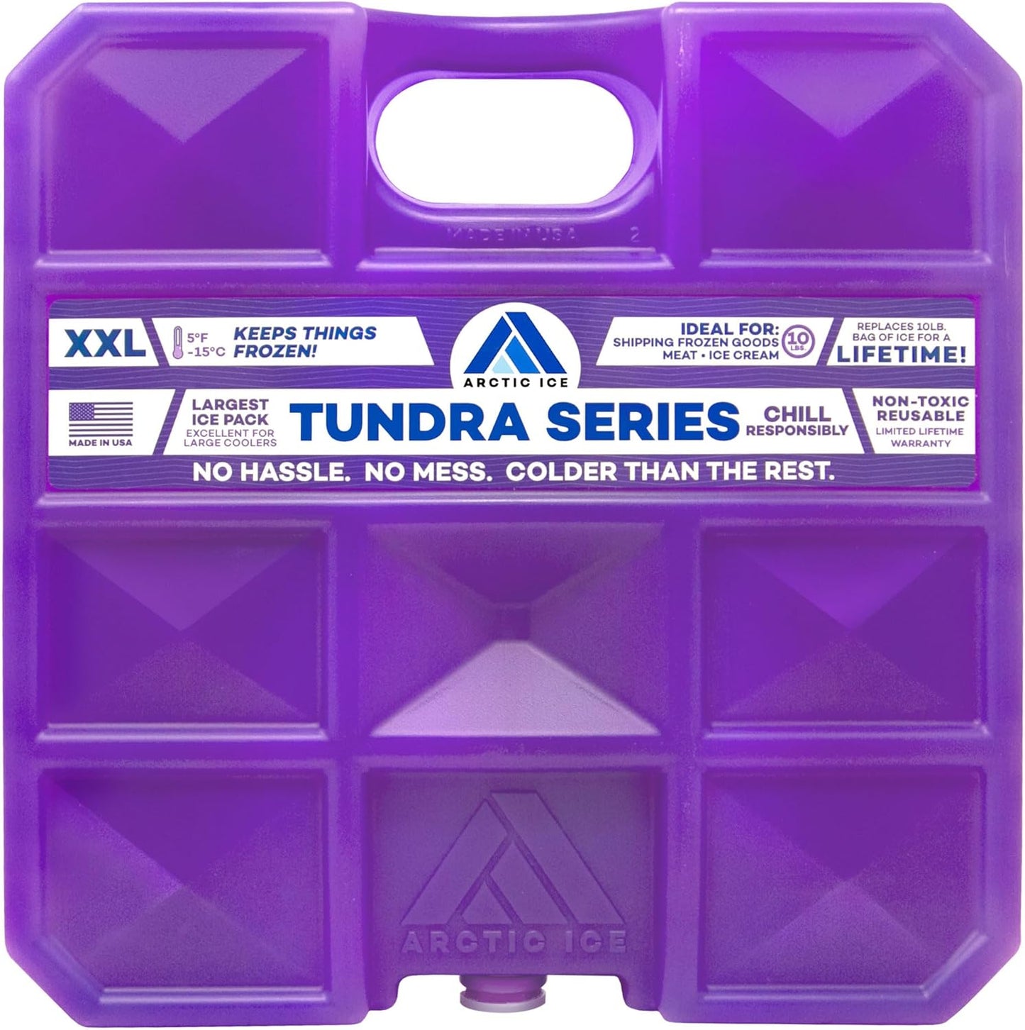 Arctic Ice Tundra Series Reusable Ice Pack - Long-Lasting 5°F Cooling for Coolers