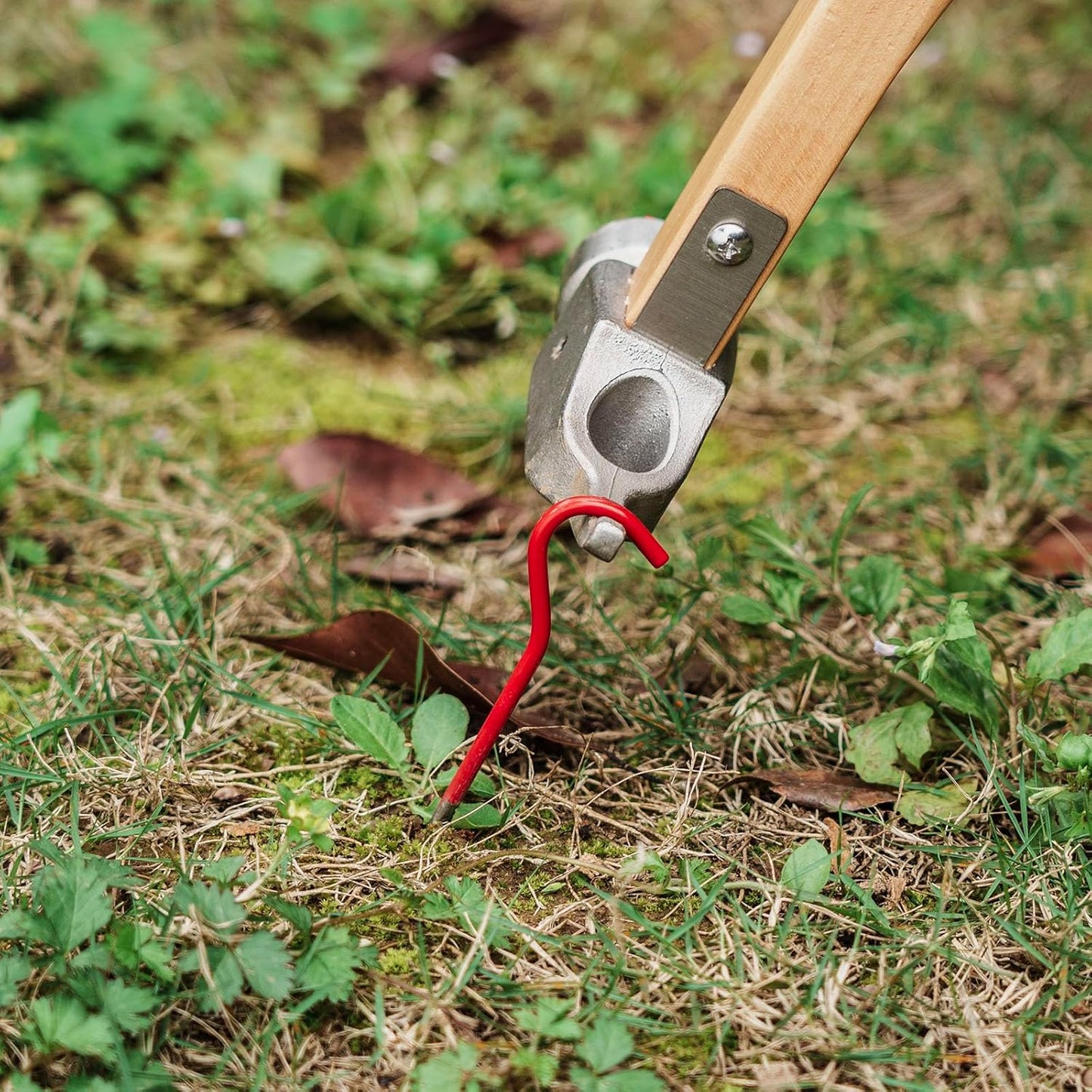 iBasingo 12pcs/lot Titanium Alloy Pegs Outdoor Camping Tent Stakes Portable Elbow Grass Tent Nail A-Ti4001P