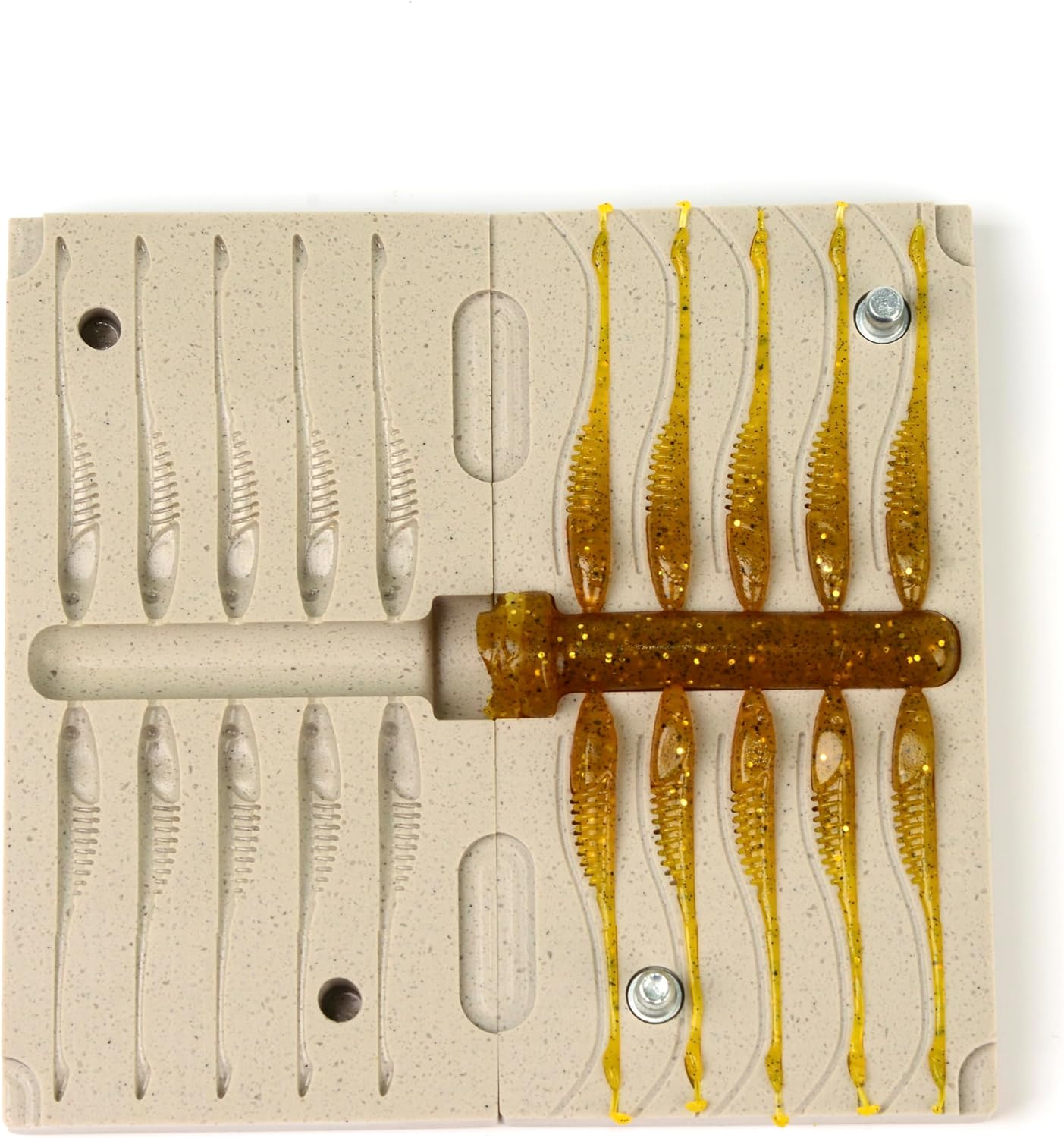 FatFish F01-10C Bait Mold Soft Plastiс Lure Making Injection Mold for Do-It Fishing Lures 2"