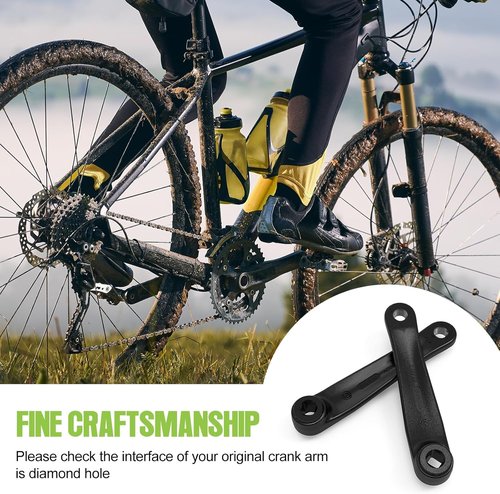 BAFANG Crank Arm 170mm Electric Bicycle Diamond Hole Crank Mid Motor Cranks Essential Parts Mid Motor Accessory BBS01 BBS02 HD Electric Bikes Part E Bike Crank Leg