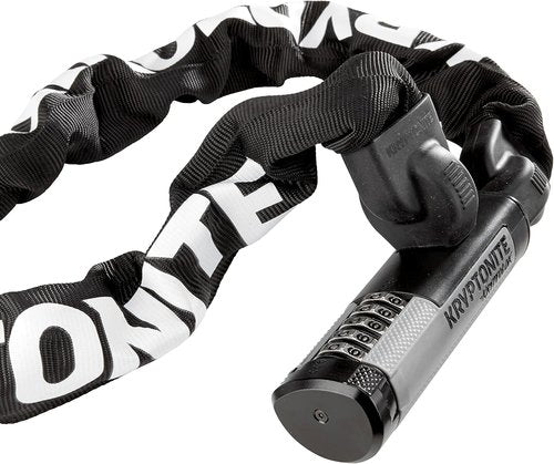 Kryptonite Kryptolok 990 Combo Bike Chain Lock, 3 Feet Long Heavy Duty Anti-Theft Sold Secure Gold Bicycle Chain Lock, 5-Digit Resettable Combination Lock for E-Bike Scooter Road Mountain Bikes