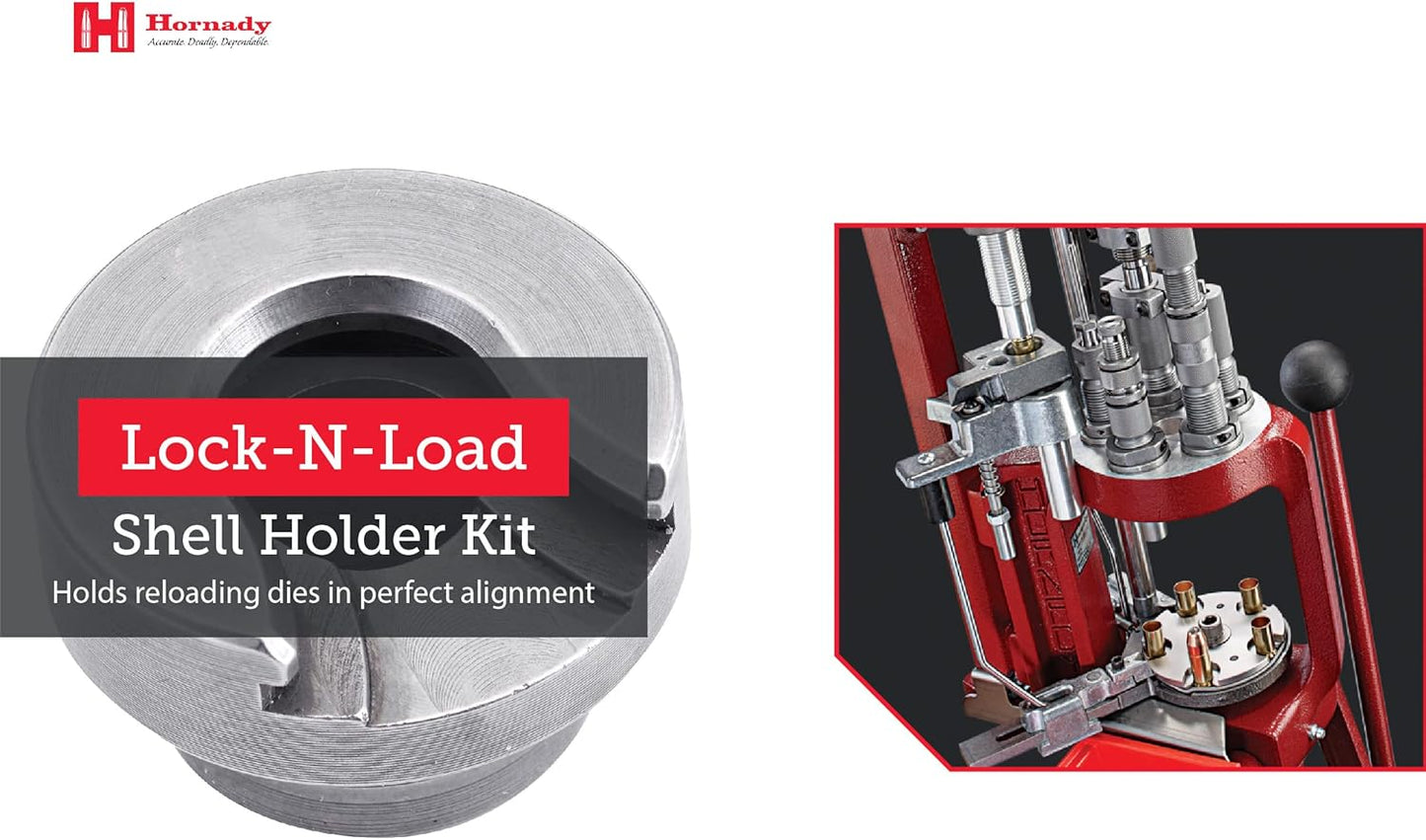 Hornady Shell Holder Kit Numbers 1, 2, 5, 16, 35, 390540 – Universal Holders for Shells – Enjoy Smooth Case Insertion, Works for Multiple Calibers