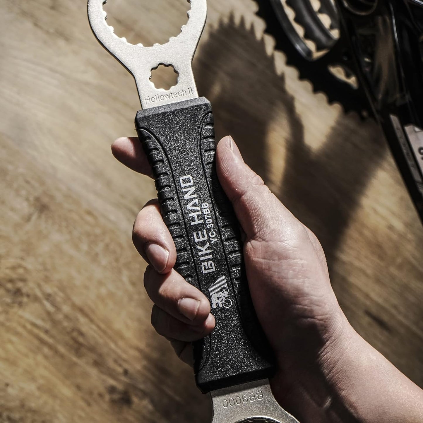 BikeHand Bicycle Bottom Bracket Tool - Compatible with Shimano Hollowtech II/BB9000, BBR60, M8000, Sram Dub, Truvativ GXP, FSA Mega EVO or Campagnolo Ultra-Torque