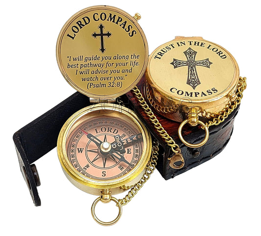 I Will Guide You Psalm 32:8 Quote Lord Compass Religious Gift, My Soul, My Treasure, My Today, My Tomorrow, Christian Gifts for Men, Catholic Gifts, My Forever, Confirmation Gift Ideas, Baptism Gifts