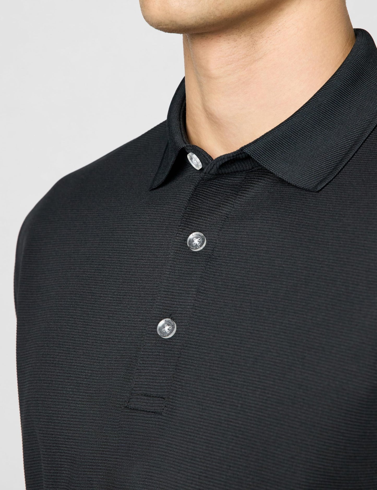 Callaway Men's Opti-Dri Stretch Ottoman Short Sleeve Golf Polo Shirt (Available in Big & Tall) Black