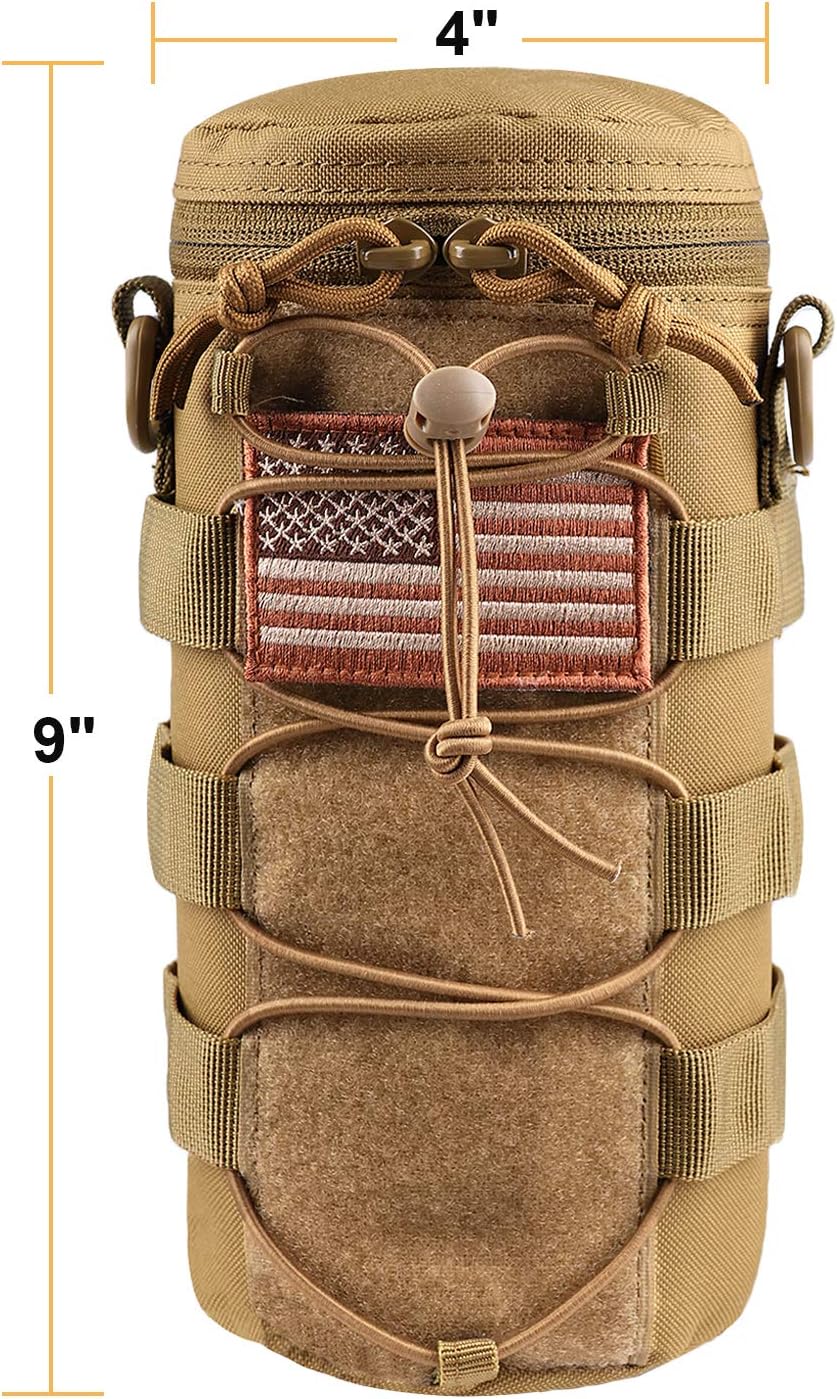 AMYIPO Water Bottle Pouch Molle Tactical Holder Storage Bag for 32oz Carrier