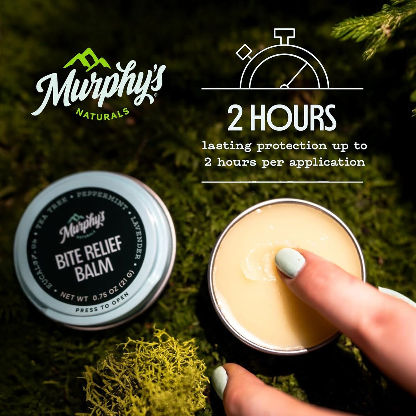 Murphy’s Naturals Insect Bite Relief Balm, Travel-Friendly, Soothes Bug Bites with Plant-Based Oil, Fast-Acting, Easy Application, 0.75oz