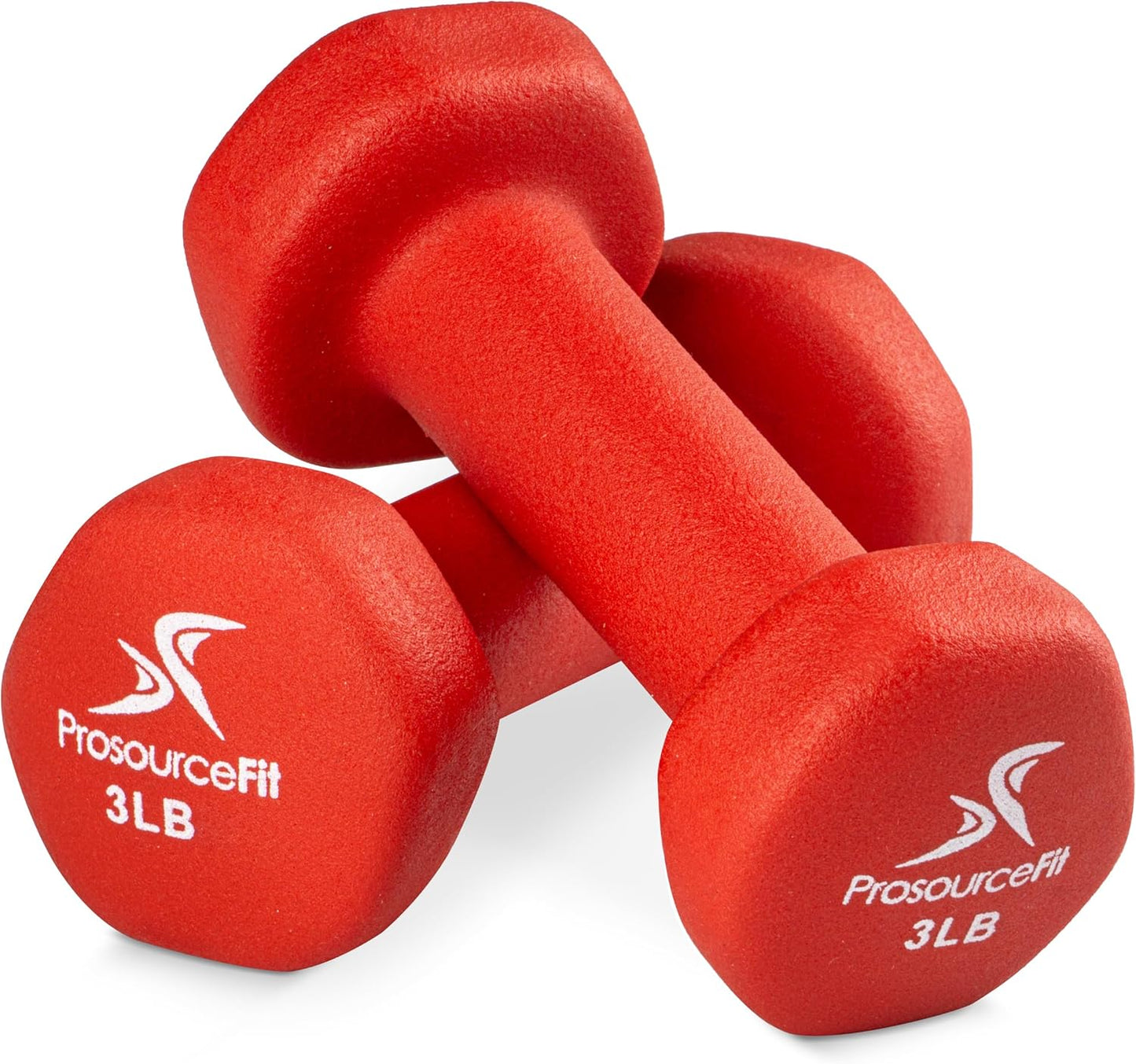ProsourceFit Neoprene Dumbbell Coated for Non-Slip Grip, 10 lb