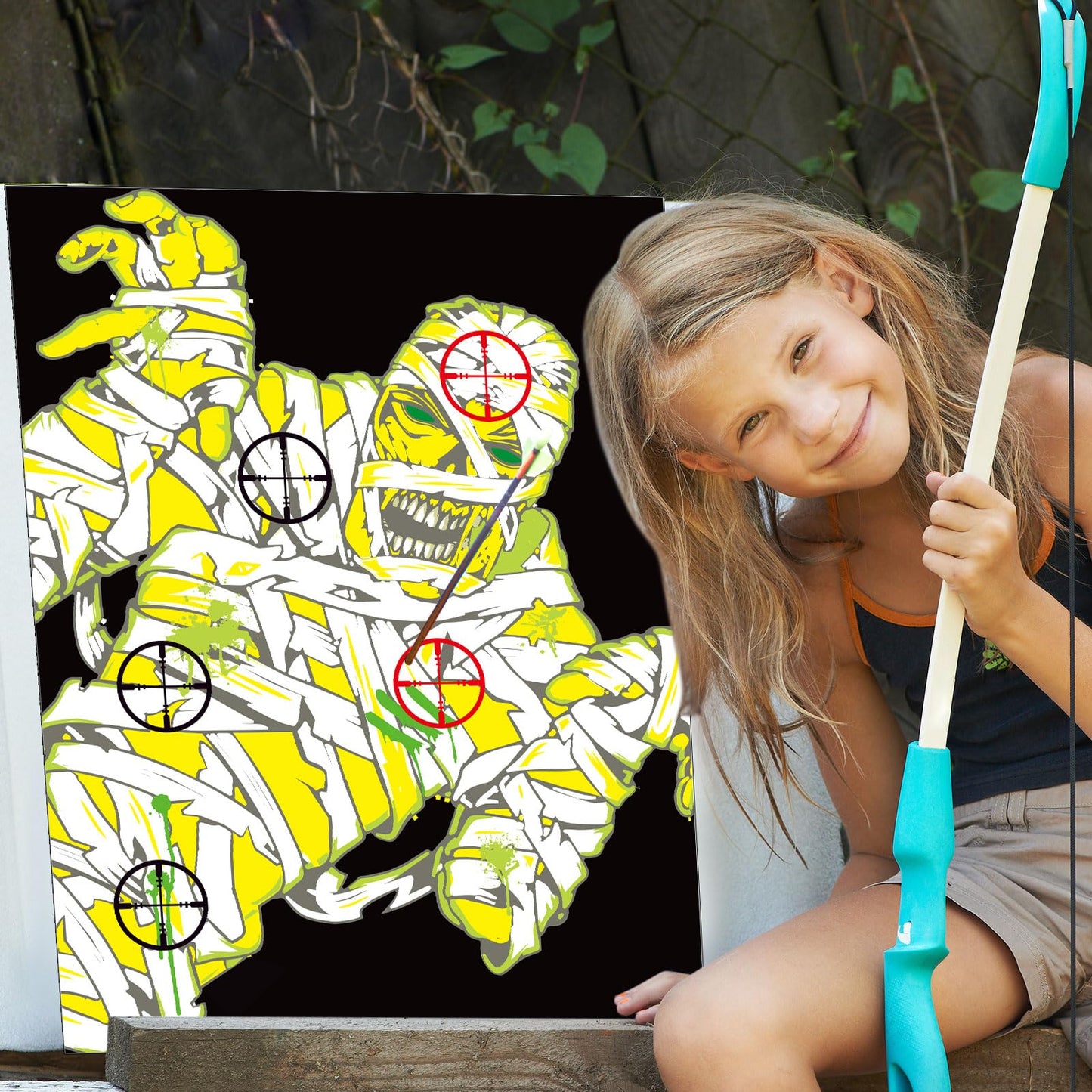 Ireer 25 Pcs Zombie Paper Practice Targets 12 x 18 Inch Zombie Outdoor Practice Targets Gift Indoor, 5 Style