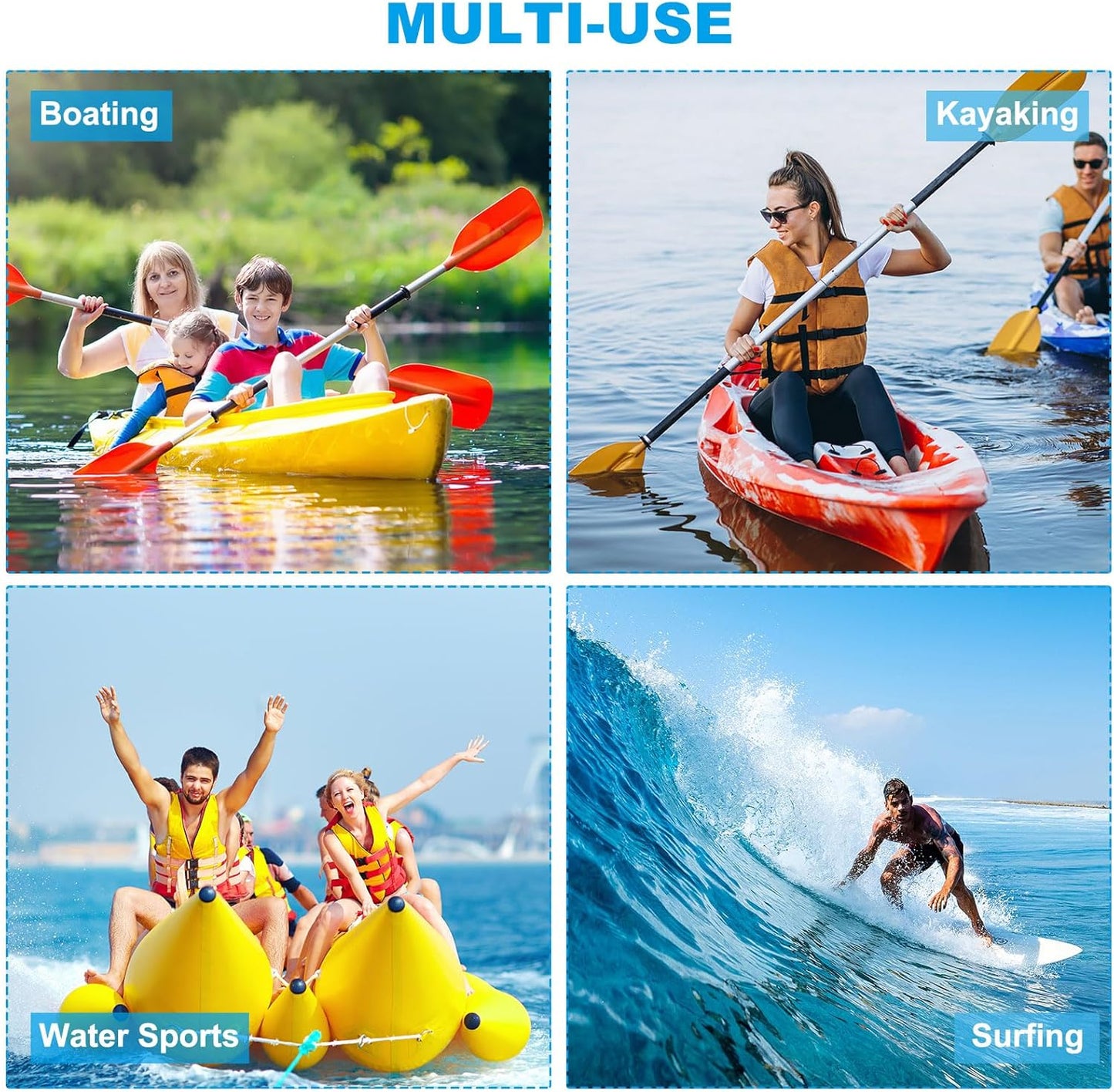 Waterproof Neoprene Keychain | Buoyant Floating Key Ring for Outdoor Sports