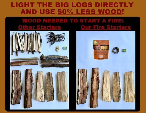 Start Campfires Fast with Zero Effort! The Most Powerful Fire Starter You Will Ever Use. Plant-Based Fuels Only. Light Wet Logs Without Kindling. Patent-Pending. for Camping, Fire Pits, Survival