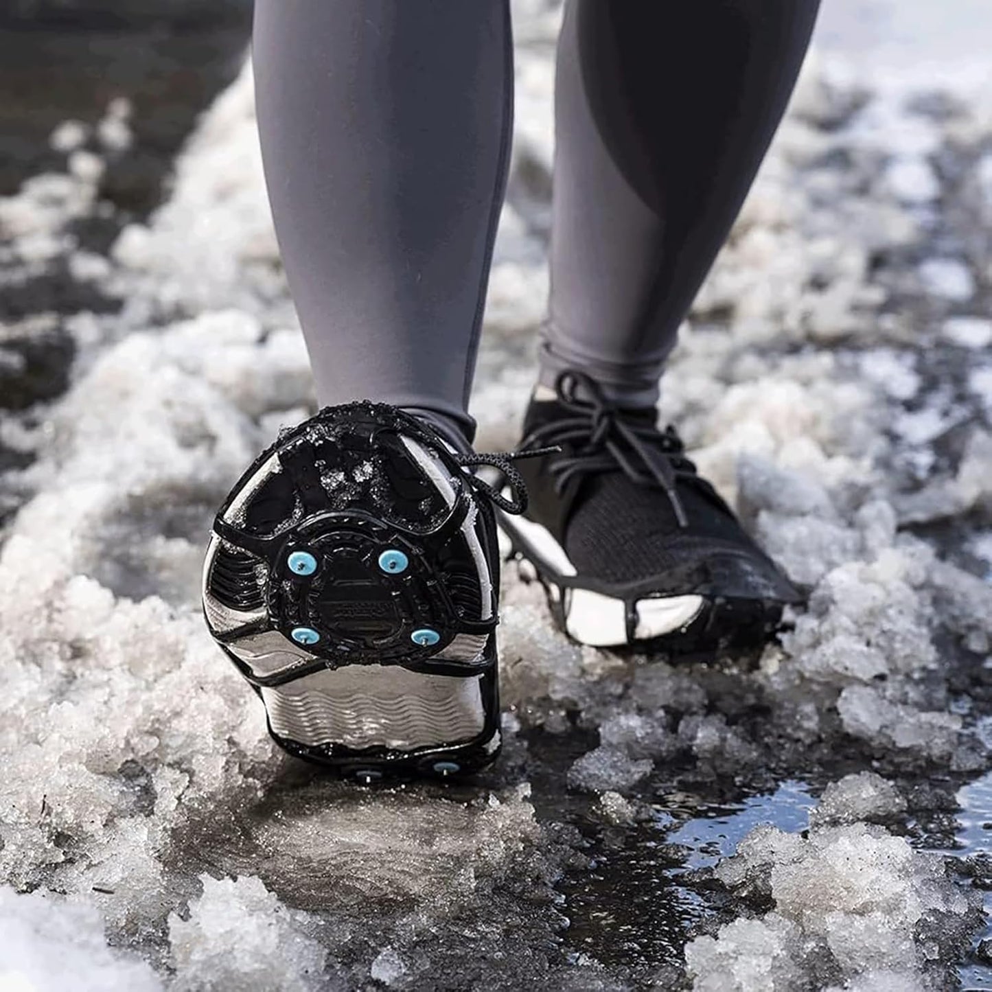 Due North Everyday G3 Ice Cleats for Shoes & Boots - Traction Spikes for Men & Women to Improve Grip on Snow & Ice
