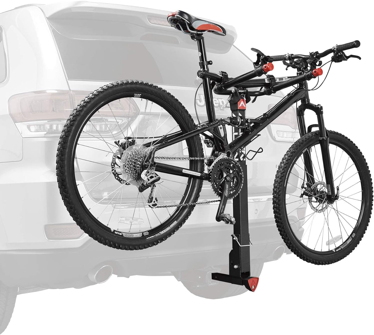 Allen Sports Deluxe 2-Bike Hitch Mount Rack - Heavy-Duty Silver/Black (Model 522RR)