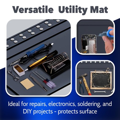 Skywin Cleaning Mat - 17" x 12" Inches for Gun Cleaning Mat, Anti-Slip Shooting Mat, Magnetic and Rubber Mat Repair Workbench