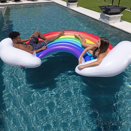 Member's Mark 2 Person Rainbow Float