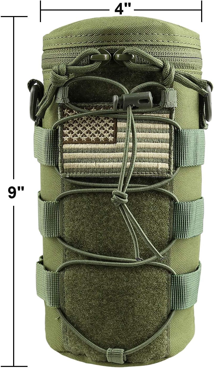 AMYIPO Water Bottle Pouch Molle Tactical Holder Storage Bag for 32oz Carrier