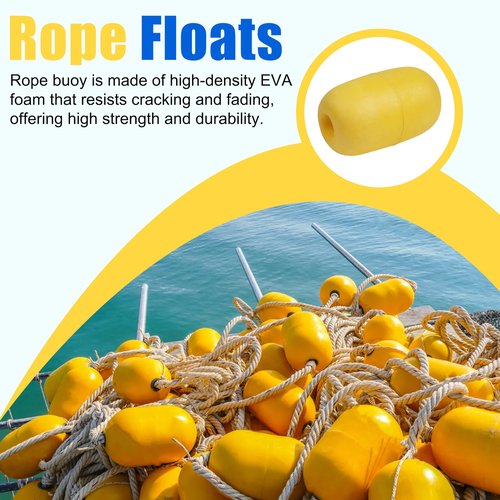 OROOTL Rope Floats Marine Buoy Float, 4/8pcs Crab Trap Floats Buoys Fishing Marker Buoy Plastic Water Buoy for Boats Pool Kayak Crabbing Dock Ski Anchor