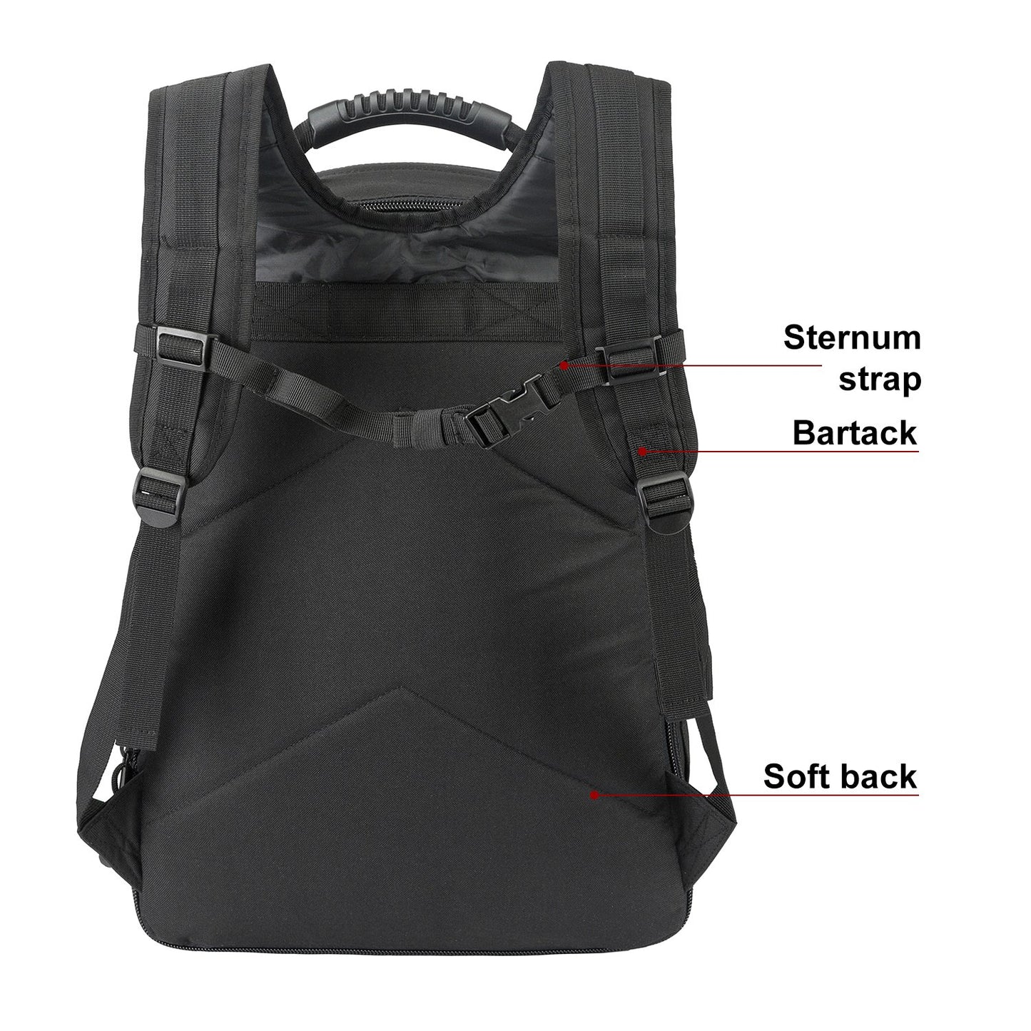 Large 3 Day Expandable 39L-64L Backpack Military Tactical Hiking Camping Daypack