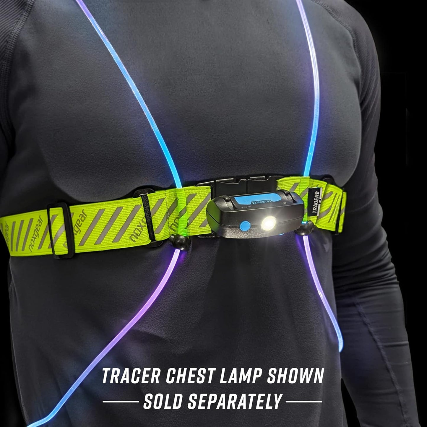 Tracer2 Multicolor Reflective Running Vest | Rechargeable Ultra-Bright Lights for Safety