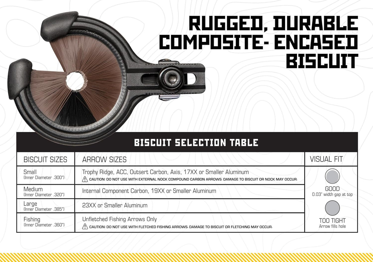 Trophy Ridge Quick Shot Whisker Biscuit Archery Arrow Rest