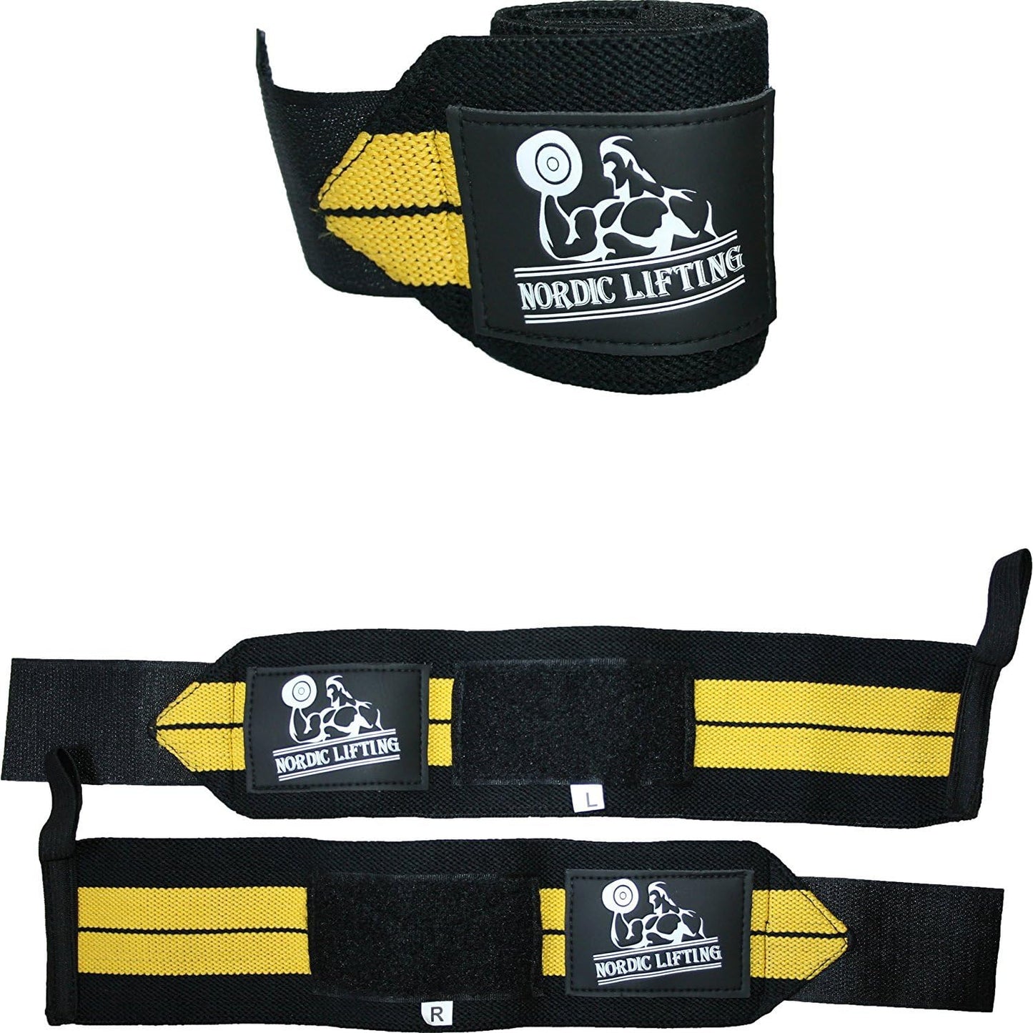 Wrist Wraps (1 Pair/2 Wraps) for Weightlifting/Cross Training/Powerlifting/Bodybuilding - for Women & Men - Premium Quality Equipment for The Absolutely Best Hand Strength & Support - 1 Year Warranty