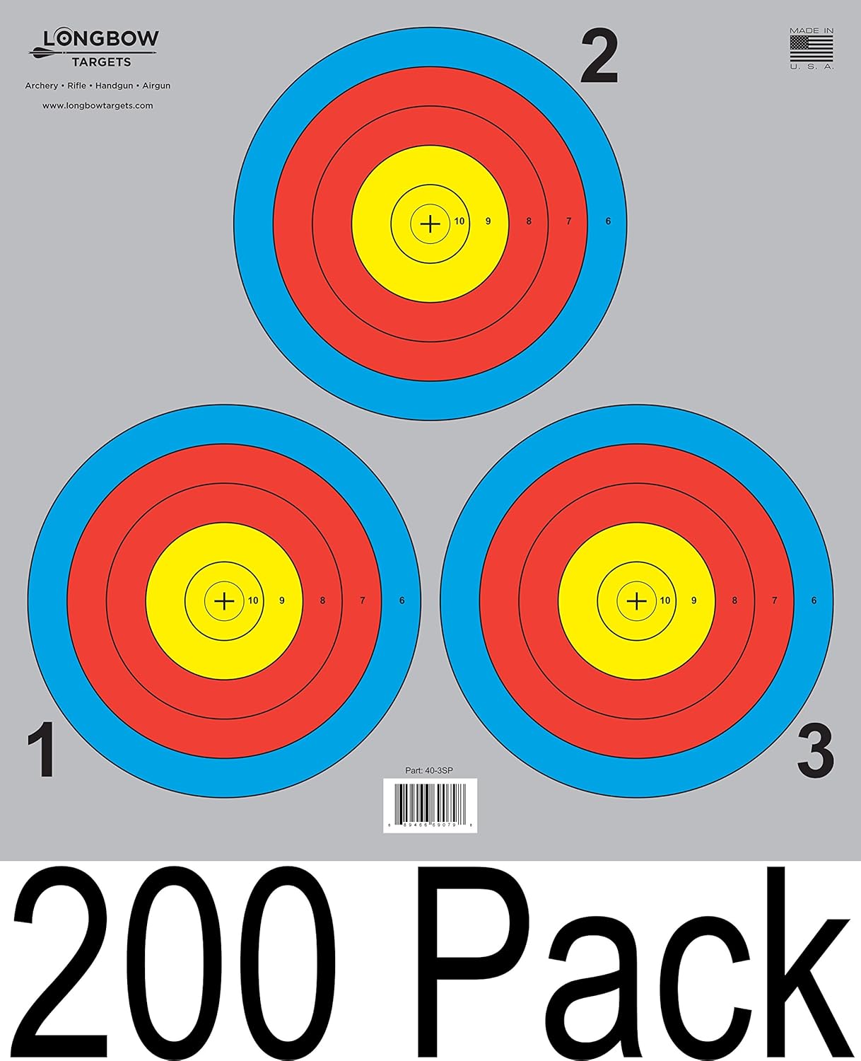 Archery 40cm & 80cm Targets by Longbow (