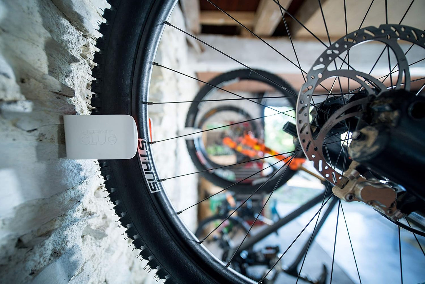 Hornit CLUG Bike Clip - Indoor & Outdoor Bicycle Storage Rack, 5 Sizes, Easy Install