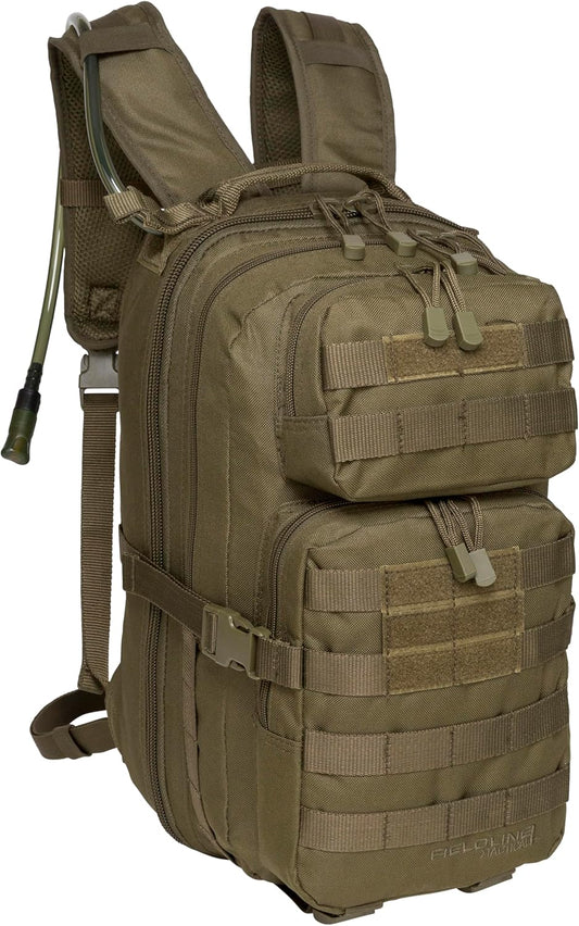 Surge Tactical Hydration Pack Military Backpack with MOLLE System | Survival Bug Out Bag | 22L Storage Capacity + 3L Reservoir (Digital Sand)