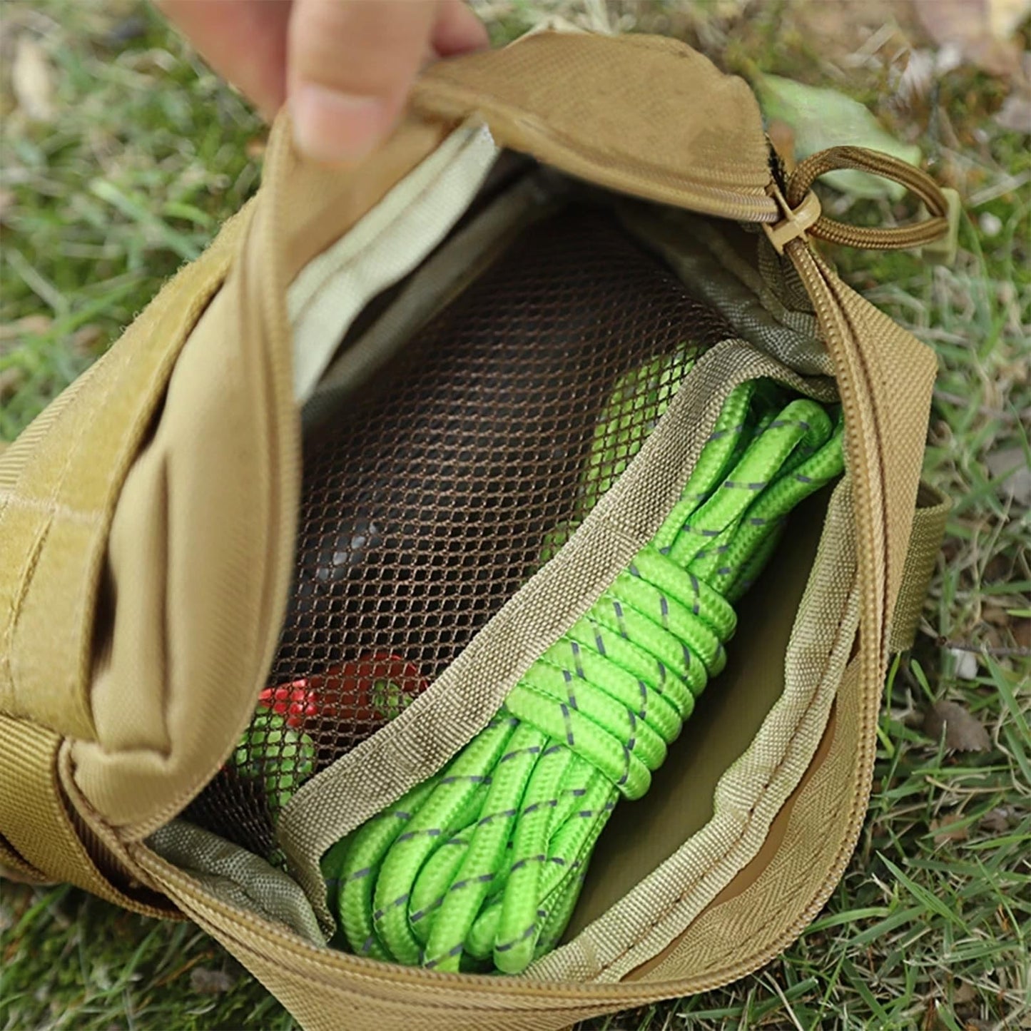 generic Molle Pouch 2PCS Tactical Admin Pouch Utility Gear Tool Belt Pouch EDC Tool Bag Service Dog Tactical Vest Pouch.(Coyote Brown)