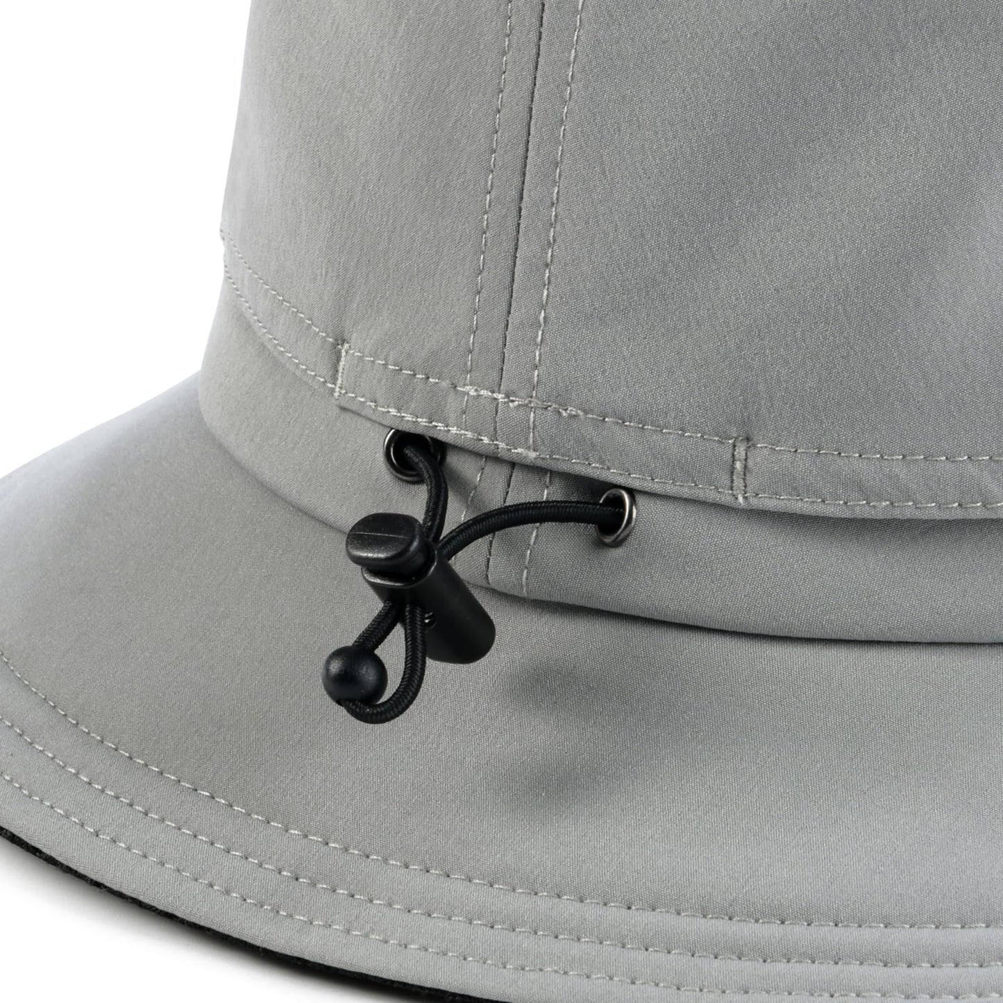 FEINION Men Women Breathable Sun Cap Portable Outdoor Bucket Hat (Grey)
