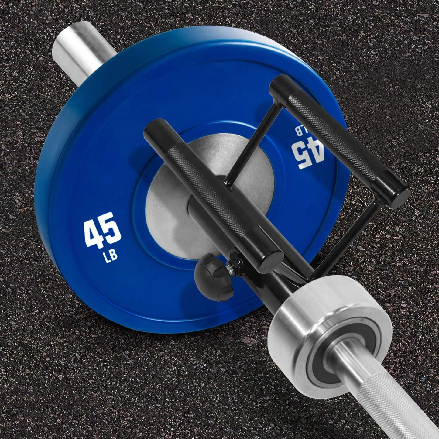 Yes4All Deluxe T-Bar Row Platform – Full 360° Swivel & Easy to Install – Fits 1” Standard and 2” Olympic Bars (8. Black - T-Bar Row Platform + Lock Jaw 1inch & 2inch)