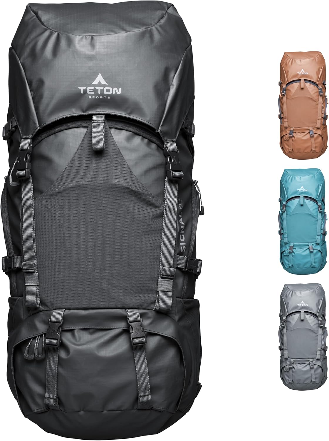 TETON Sports Hiker 3700 Ultralight Internal Frame High-Performance Backpack for Hiking, Camping, Travel, and Outdoor Activities; 60L, Navy