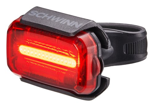 Schwinn 300 Lumen USB Rechargeable Bike Light Set, LED, Headlight and Taillight with Steady, Flash and Burst Modes, Wide-Angle Visibility, Tool-Free Install, USB-C Charging, for City and Road Riding