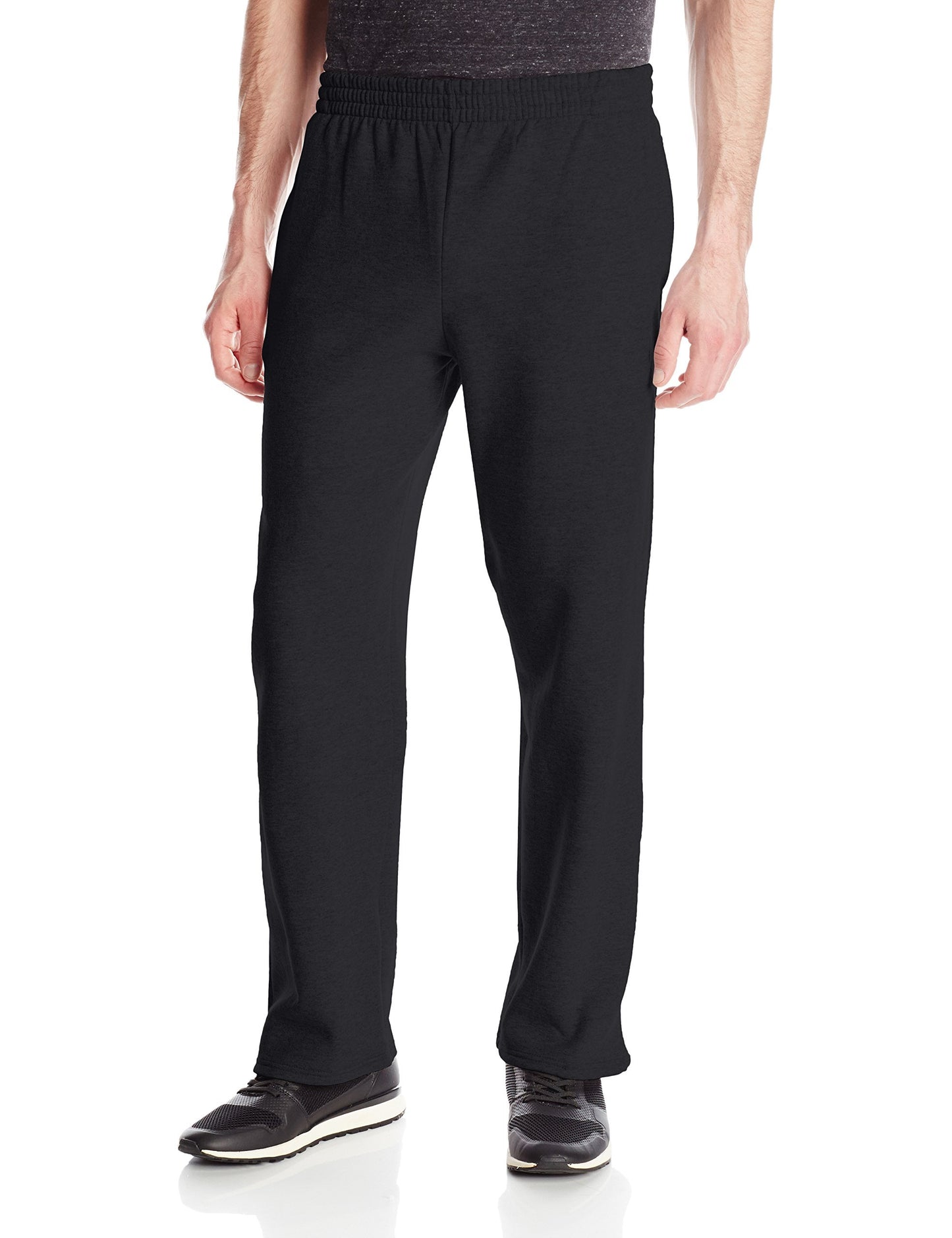 Fruit of the Loom Men's Fleece Sweatpants, Black, X-Large