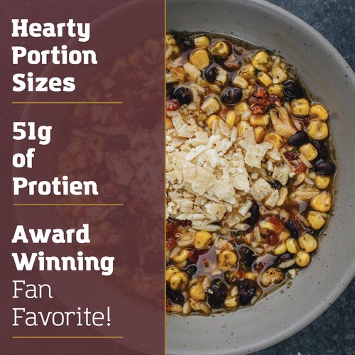 Packit Gourmet Austintacious Tortilla Soup| Premium Freeze Dried Backpacking & Camping Food | Large Portions | High Protein | Real Meat | Just Add Water Meals |All-Natural Ingredients | Made in USA |Freeze-Dried and Dehydrated Foods