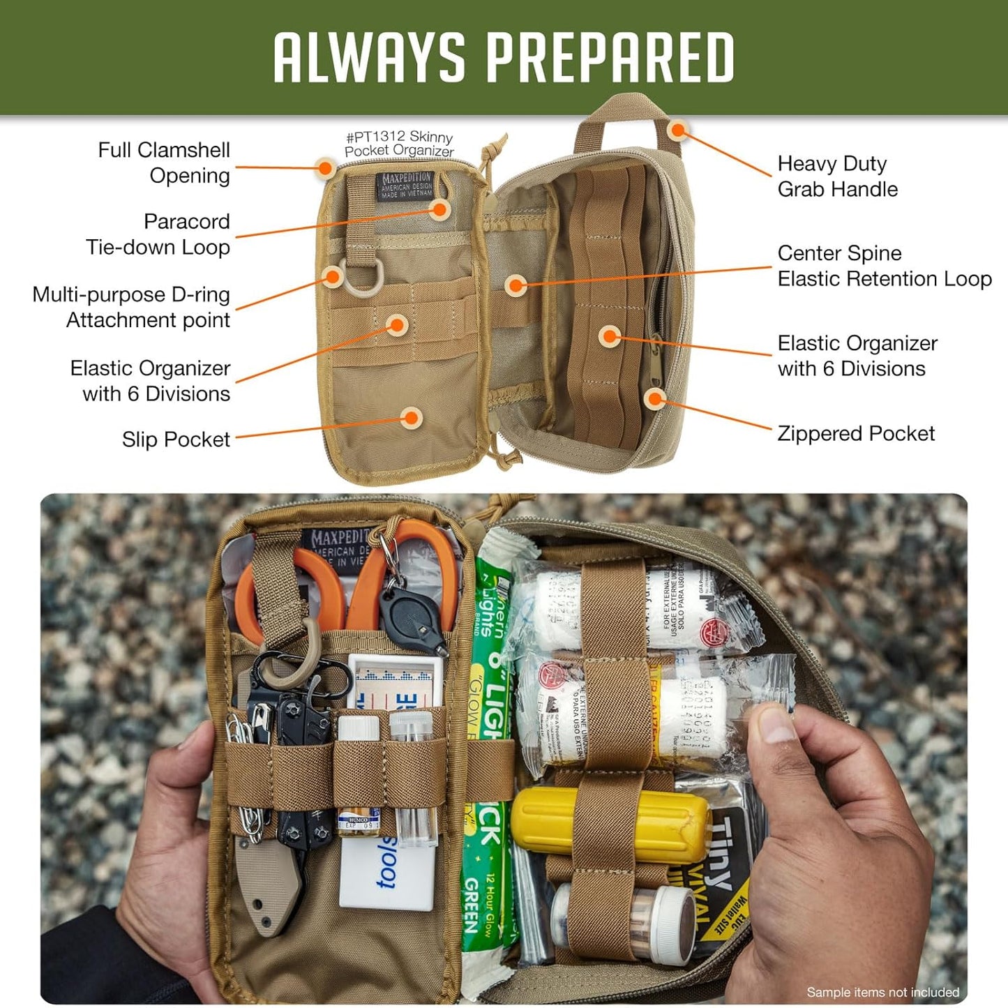 MAXPEDITION Skinny Pocket Organizer