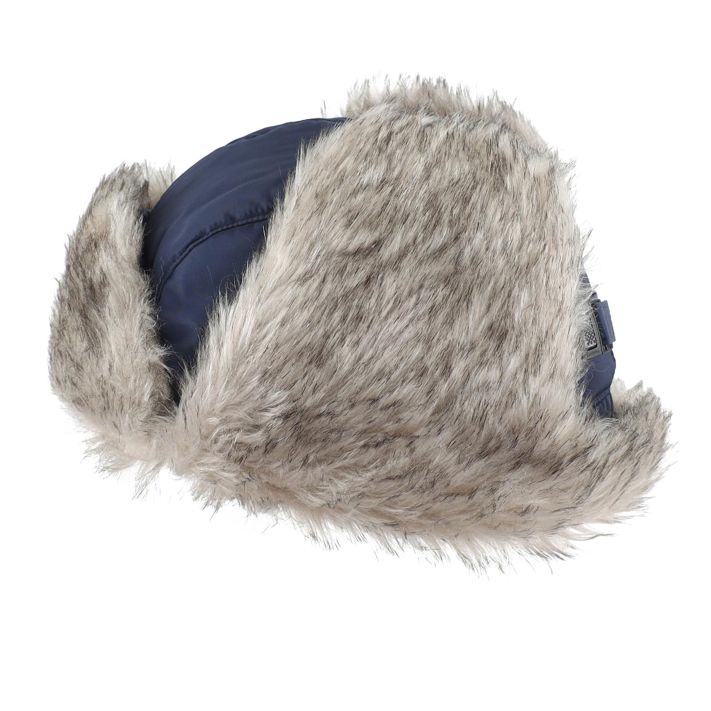 Home Prefer Mens Faux Fur Trooper Trapper Hat with Face Mask Waterproof Cold Weather Winter Hat Fishing Hunting Trapper Hat for Men Women Navy Blue
