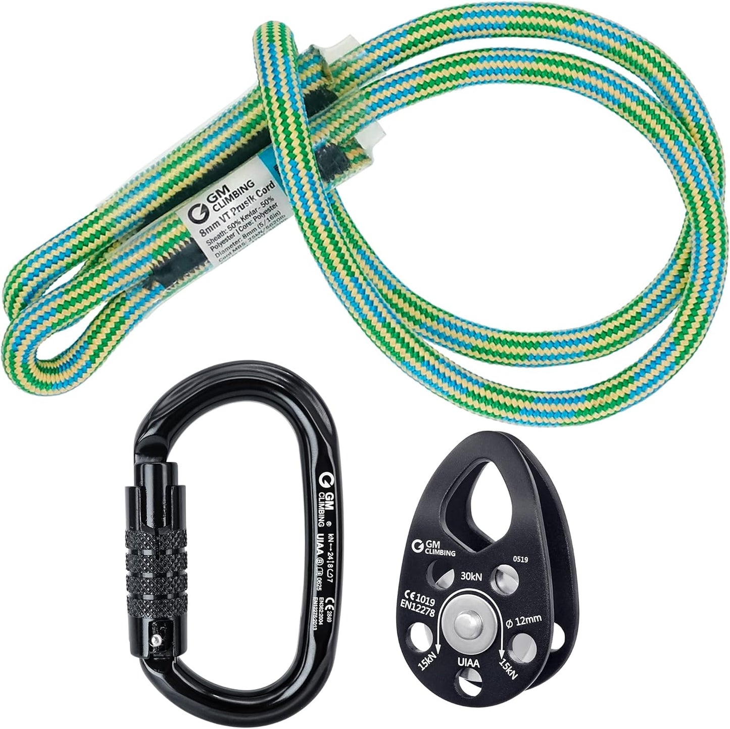 GM CLIMBING Swing Cheek Micro Pulley 30kN CE UIAA Certified