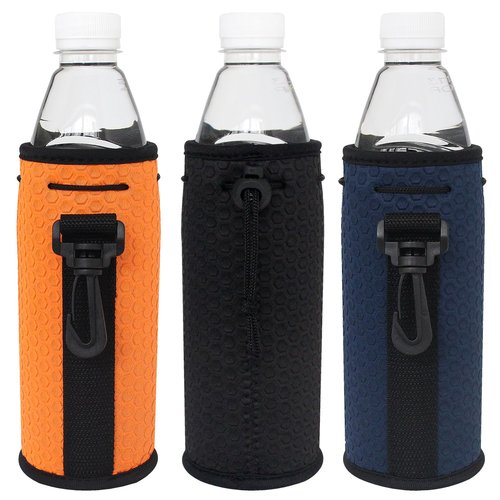 Xumbtvs Water Bottle Sleeves, 3 Pcs Neoprene Insulators Bottle Carrier Holder with Buckles, fits 16-18oz (Colorful1)