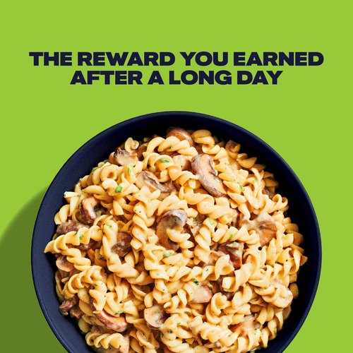 BIGHORN Mountain Food Vegetarian Creamy Mushroom Pasta - premium freeze dried meals for backpacking food - vegetarian backpacking meals - ideal camping meal just add water - great taste - 2 servings