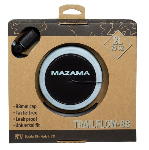 The Trailflow-88 Hydration Bladder. Leakproof, Easy to Clean and Fill Water Reservoir BPA Free, Fits Most Hydration Backpacks. Great for Running Hiking Camping Cycling. (2L)