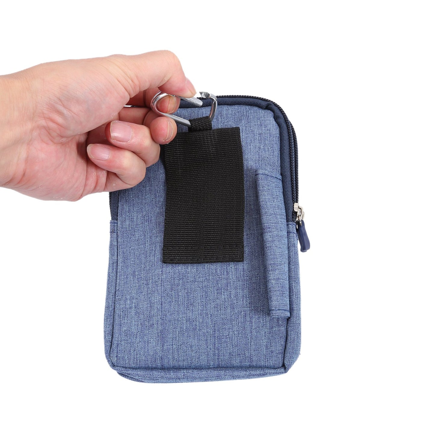 Vertical Cell Phone Waist Bag for Men, Mobile Phone Belt Pocket with Clip, Universal Mens Mobile Phone Belt Clip Holder Smartphone Waist Pouch Fanny Pack Protective Wallet with Carabiner Belt Loop