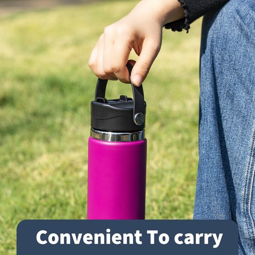 Diumepo Lid with Straw for Hydro Flask, Replacement Straws Cap Lid for Hydroflask 12-64 oz Wide Mouth Water Bottles, Dust Cover Lid Compatible with Wide Mouth Water Bottles(Blue)