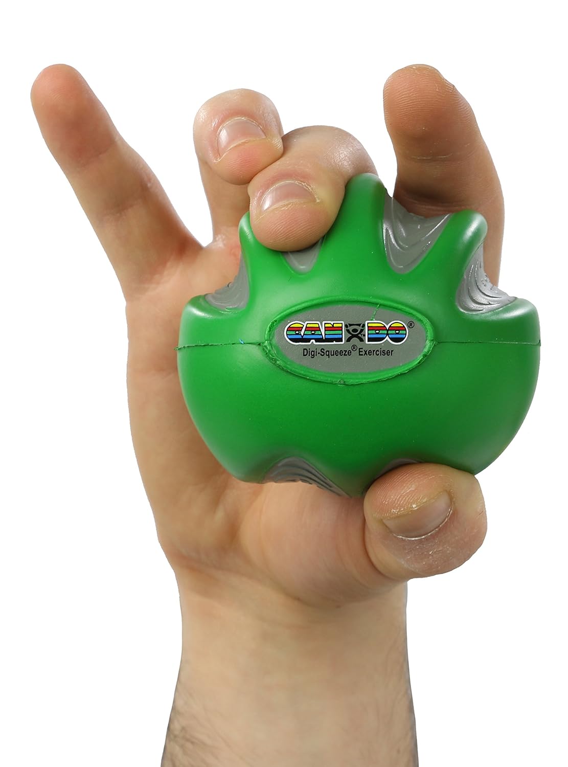 FEI 10-1982 Eif CanDo Digi-Squeeze Hand Exerciser, Green, Medium